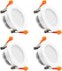 YGS-Tech 2 Inch LED Recessed Lighting Dimmable Downlight, 3W(35W Halogen Equivalent), 3000K Warm White, CRI80, LED Ceiling Light with LED Driver (4 Pack)