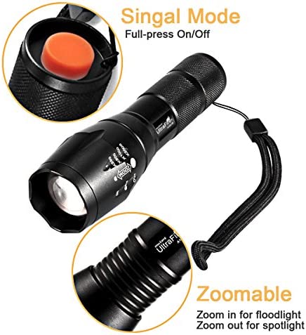 IR illuminator Flashlight, UltraFire 850nm Focus Adjustable IR Led Flashlight Infrared Light Torch for Night Vision, Coyote Hog Predator Hunting