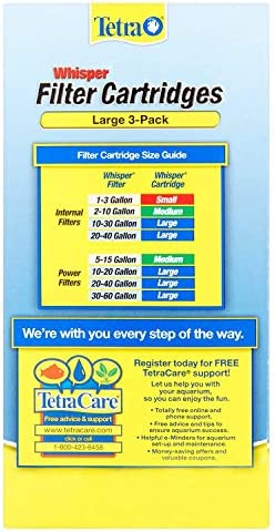 Tetra Whisper Large Aquarium Filter Cartridge 3pk
