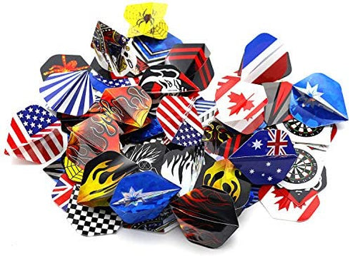 ROOBEEO Dart Flights 30 Sets 90 Pcs PET Laser Standard Dart Flights Durable Dart Flights for Soft Tip Darts and Steel Tip Darts Perfect Replacement Accessories for Dart Games