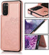 Acxlife Samsung Galaxy S20 FE 5G Case S20FE Card Credit Holder Wallet Protective Cover with Card Slot and Leather Case for Samsung S20 Fe 6.5Inch (Rose Gold)
