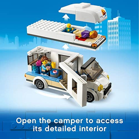 LEGO City Great Vehicles Holiday Camper Van 60283 Building Toy Set for Kids, Boys, and Girls Ages 5+ (190 Pieces)