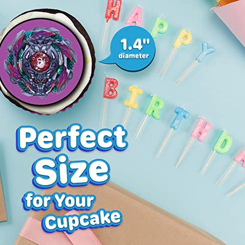 30 x Edible Cupcake Toppers Themed of b.blade Collection of Edible Cake Decorations | Uncut Edible on Wafer Sheet