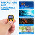 CG LED Finger Tally Counter, 5-Pack Digital Electronic Tasbeeh Counters, Lap Track Handheld Clicker with Ring, Re-settable Digits Display for People Muslims, by Black White Red Orange Blue Five colors