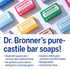 Dr. Bronner’s - Pure-Castile Bar Soap (Baby Unscented, 5 ounce, 2-pack) - Made with Organic Oils, For Face, Body, Hair, Gentle for Sensitive Skin, Babies, No Added Fragrance, Biodegradable, Vegan