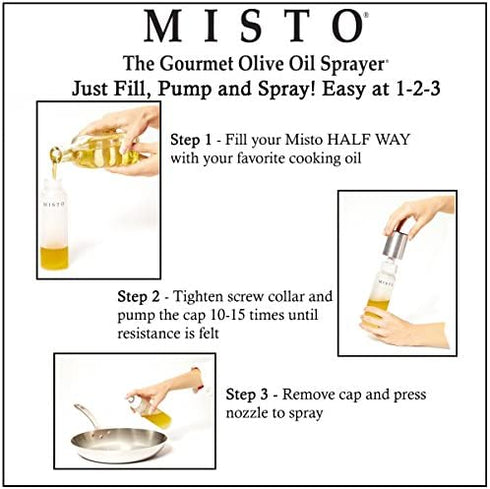 Misto Oil Sprayer, Frosted Glass