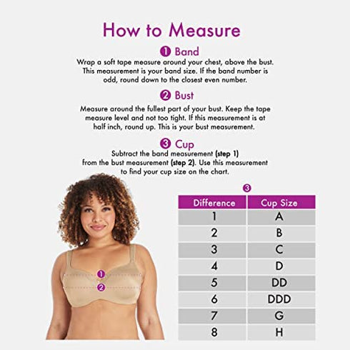 Playtex Women's Wireless Bra, Secrets Perfectly Smooth Wirefree Bra, Full Coverage, US4707