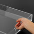 Clear Acrylic Ottoman Tray with Handles -12x12x2 Inch- Decorative Serving Trays for Appetizer,Breakfast -Countertop Organizer Storage Tray for Kitchen,Bathroom,Living Room