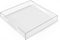 Clear Acrylic Ottoman Tray with Handles -12x12x2 Inch- Decorative Serving Trays for Appetizer,Breakfast -Countertop Organizer Storage Tray for Kitchen,Bathroom,Living Room