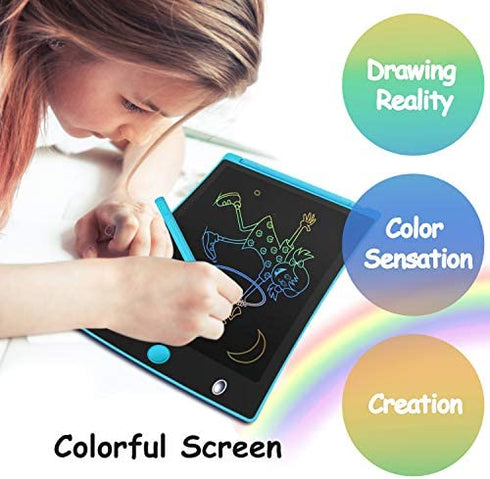Orsen Colorful 8.5 Inch LCD Writing Tablet for Kids, Electronic Sketch Drawing Pad Doodle Board, Toddler Learning Educational Toys Gifts for Girls&boys 3 4 5 6 7