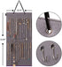 AFUOWER Jewelry Organizer Hanging Necklace Storage Holder for Girl Women 24 Hooks Organizer for Holding Jewelries 1 Pack (Gray)