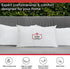 Trendy Home 12x20 Non Woven Premium Stuffer for Home & Office Pillow Stuffer, Decorative Throw Pillow Insert (White, Standard Size)