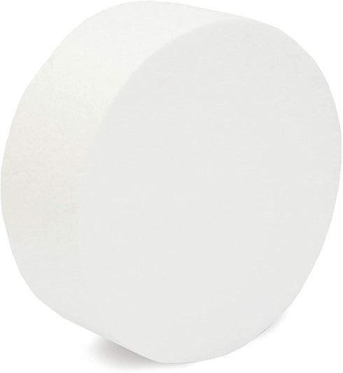 Round Foam Cake Dummy Set, 4 Tiers for Display, Arts and Crafts (White)