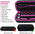 TAKECASE Carrying Case Compatible with Nintendo Switch Lite - Includes Pouch That Fits Adapter/Charger, Accessories, and 16 Games Storage - Perfect for Travel - Pink/Black
