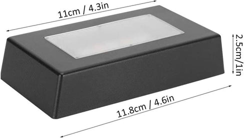 Garosa LED Light Base Multicolor Pedestal Color Show Stand, USB Charge Multicolor Lighted Rectangle Stand for Crystal Glass Ball Art Display (Without Crystal Ball)