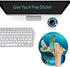 Ergonomic Mouse Pad with Wrist Support Gel, Computer Gaming Mousepad Cute Turtle Wrist Rest Mouse Pads for Laptop Office Work Women Men Kids (with A Free Cup Pad)