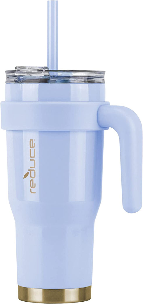 Reduce 24 oz Mug Tumbler, Stainless Steel with Handle Keeps Drinks Cold up to 24 Hours Sweat Proof, Dishwasher Safe, BPA Free Glacier, Opaque Gloss