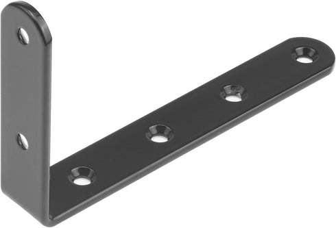 DYWISHKEY 5 InchX3 Inch Corner Brace 16 Pack, Shelf Bracket Heavy Duty Black Steel L Corner Bracket