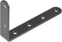 DYWISHKEY 5 InchX3 Inch Corner Brace 16 Pack, Shelf Bracket Heavy Duty Black Steel L Corner Bracket