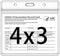 Vaccine Card Holder, Covid Vaccination Card Protector 4 X 3 Inches Vaccine Card Protector Waterproof Clear Vinyl Plastic Sleeve with Type Resealable Zip (10 Pack)