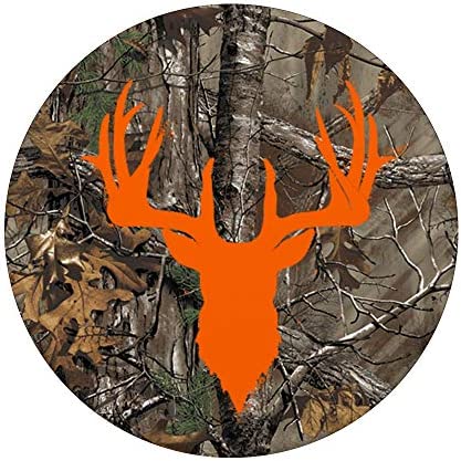 Deer Buck Hunting Men Women Orange Brown Camouflage PopSockets PopGrip: Swappable Grip for Phones & Tablets