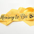 HAPPYLAND Baby Shower Decorations Yellow Sash and Tinplate Badge Mommy to Bee and Daddy to Bee Baby Shower