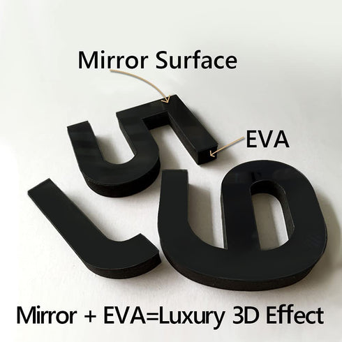 Biramba Frameless DIY Wall Clock,3D Surface Mirror Wall Clock Modern Design Large Mute Wall Watches Stickers for Living Room Bedroom Home Decorations (006Black)