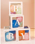 Baby Shower Boxes Party Decorations, 4-Pack Transparent Balloons Boxes D©cor with BABY Letters Blocks for Boys Girls Baby Shower Decorations Gender Reveal Bridal Showers Birthday Party Backdrop