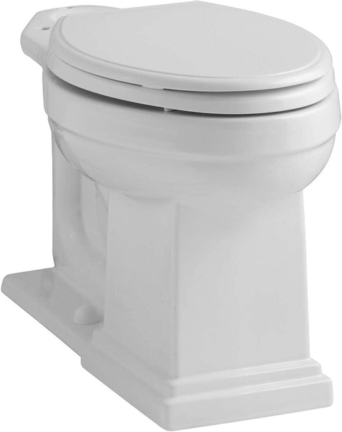 Kohler K-4774-0 Brevia Elongated White Toilet Seatwith Quick-Release Hinges And Quick-Attach Hardware For Easy Clean