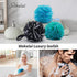 Shower Loofah Sponge Bath puff Large 75g XL for Women Men Kids Soft Mesh Pouf Body Scrubber Gentle Exfoliating shower Ball Buff Luffa with Bamboo Charcoal for Silky and Smooth Skin Cleansing 3pack