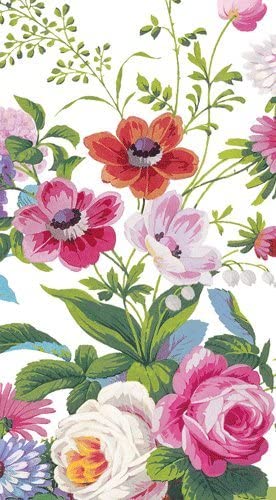 Caspari Guest Towels Paper Hand Towels Bathroom Decor Party Supplies Edwardian Garden Ivory Pk 30