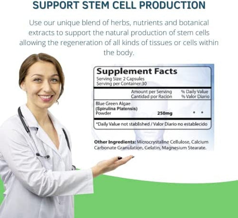 Bioxtron Natural AFA Stem Cell Supplement-60 capsules