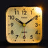 Tinload Night Light Analog Alarm Clock Silent Non Ticking, Ascending Beep Sounds, Snooze, Manual Light, Battery Operated,Small (Black)