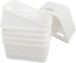 Saedy Plastic Pantry Storage Baskets Bin, 10.03" x 7.59" x 4.09", 6 Packs, White