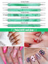 TOROKOM 19Pcs Nail Art Brushes Professional Acrylic Brushes for Nails incl Gel Polish Nail Art Tools, Nail Design Brushes,Double Ended Dotting Tools for Acrylic Application Manicure,with Nail Dust Brush