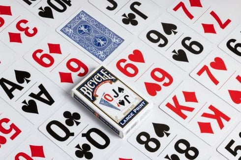 Bicycle Large Print Playing Cards (Color May Vary)