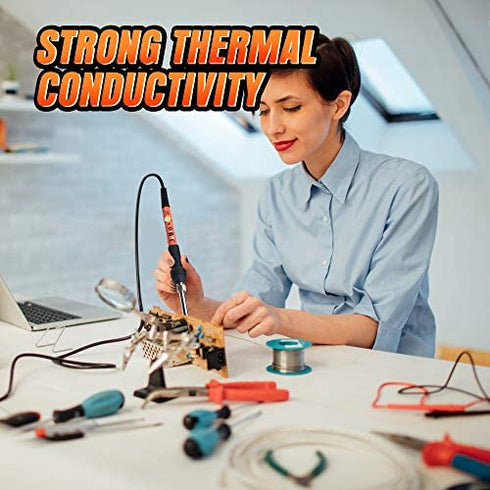 Adjustable 60W Electric Soldering Iron - JelBo 110V Portable Solder Irons, Fast Heat Temperature Mini Soldering Irons for DIY, Small Electronics Repair Tool Kit(Orange)