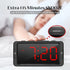 Digital Alarm Clock, LED Electronic Clocks with White&Red Colors Switching Alarm Clock for Heavy Sleepers Adults with 30-100dB Adjustable Volume and 0-100% Brightness ,USB Charger