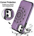 HianDier Wallet Case for iPhone 11 Slim Protective Case with Credit Card Slot Holder Flip Folio Soft PU Leather Magnetic Closure Cover for 2019 iPhone 11 iPhone XI, Mandala Purple