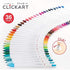 ZEBRA Clickart Water-Based Pen Calm Dark 12 Colors Set, Wyss22-12Cdk