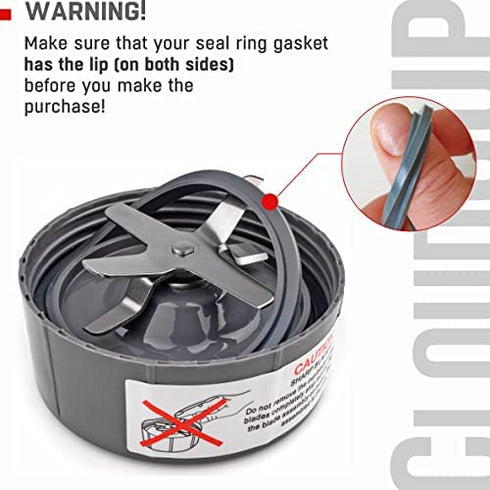 Gasket Replacement Rubber Ring Seal Rings Gaskets Part for Nutribullet Replacement Parts Accessories Blender 900 Series 600W and 900W