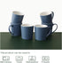 DOWAN Coffee Mugs Set, 18 OZ Large Coffee Mug Set of 6, Ceramic Mugs with Large Handle for Coffee Tea Cocoa, Dishwasher Safe, Chip-free, Lead-Free, Ideal Gift for Morning, Airy Blue