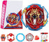 Konikiwa Bey Battling String Launcher, Infinite Achilles Top Burst Launcher Set, DB Launcher Left and Right Spin Launcher Compatible with All Bey Burst Series - Red