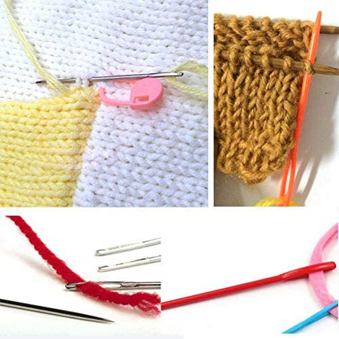 Yarn Needle - Large-Eye Blunt Needles and Bent Tapestry Needle, Plastic Large Eye Sewing Needles, Crafting Knitting Weaving Stringing Needles,Perfect for Finishing Off Crochet Projects
