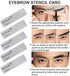 SENXILLER Eyebrow Kit Razor Pencil Brush Stencil Scissors Tweezers Grooming Kit with Mirror for Men and Women (Dark Brown Eyebrow Pencil)