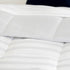 LINENSPA All Season Hypoallergenic Down Alternative Microfiber Comforter, Twin, Light Gray/White