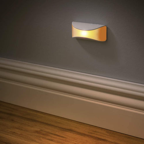 Mr Beams MB500A-WHT-04-00 LED Dusk to Dawn Stair Night Light, One Size, White, 4 Each