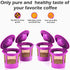 4 Reusable K Cups for Keurig K-Classic, K-Elite, K-Select, K-Cafe, K-Compact, K200, K300, K400, K500, Refillable Kcups Coffee Filters for 2.0 and 1.0 Brewers