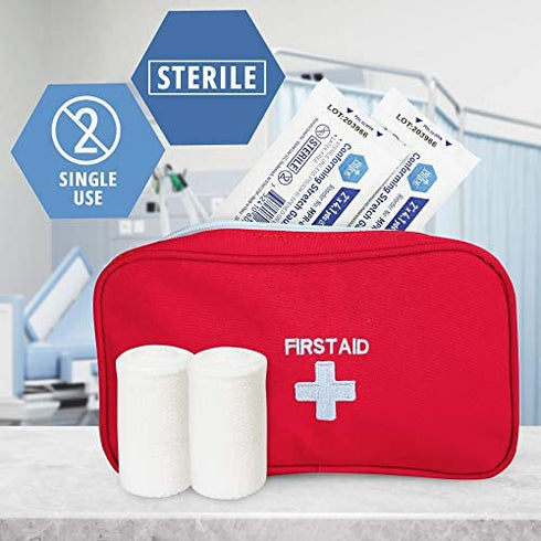 Medpride Conforming Stretch Gauze Bandages 12 Rolls 2'' x 4.1 Yards | Sterile Latex Free First Aid Pads | Wound Care Rolled Dressing Wrap | Medical Non-Adherent Mesh Bandages