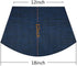 Wedge Placemats Set of 4 Vinyl Placemats for Round Tables Woven Non-Slip Heat-Resistant Easy to Clean Wipeable Washable Dinner Table Mats?Navy Blue?